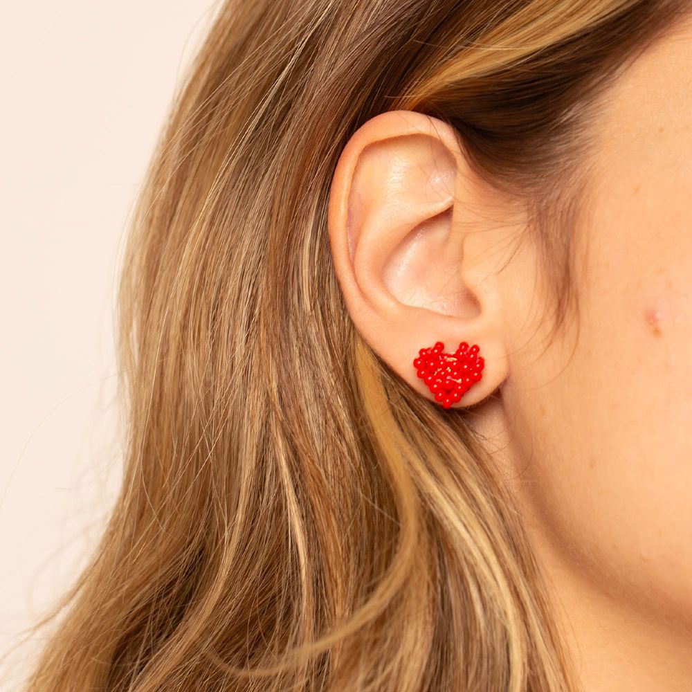 Love Earrings Red - Image 2
