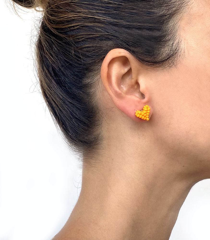 Love Earrings Yellow - Image 2