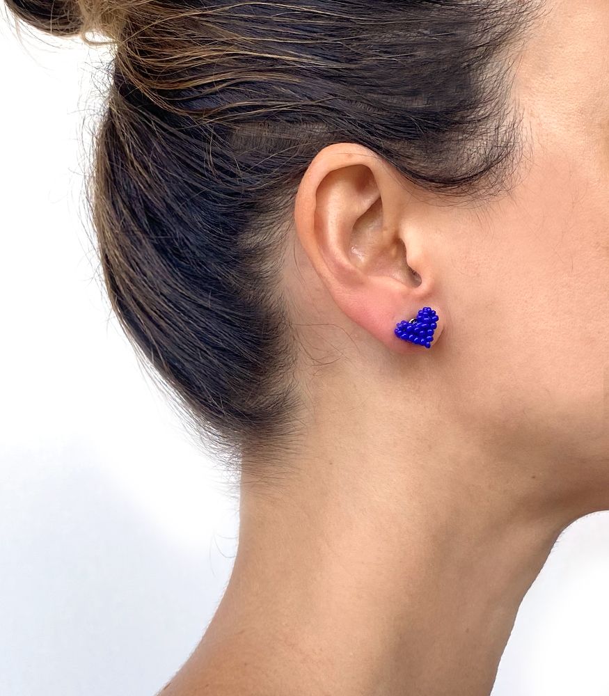 Love Earrings Blue - Image 3