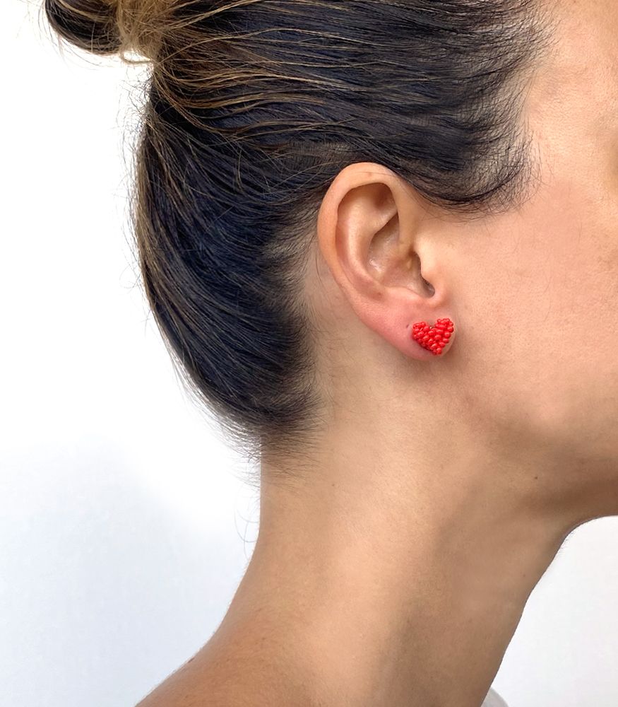 Love Earrings Red - Image 3