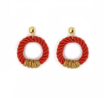São Francisco Cord Earrings Red