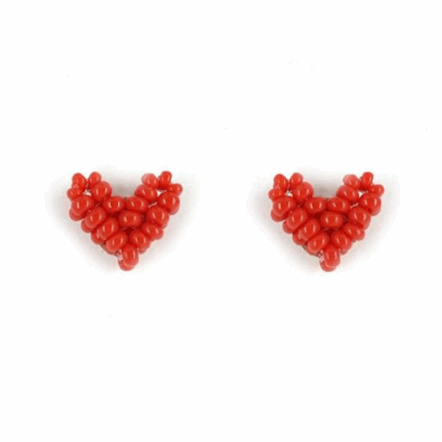 Love Earrings Red