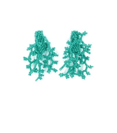 Seaweed Earrings Acqua - small