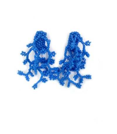 Seaweed Earrings Turquoise - small