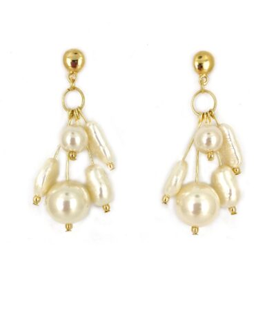 Mixed Pearl Drop Earrings