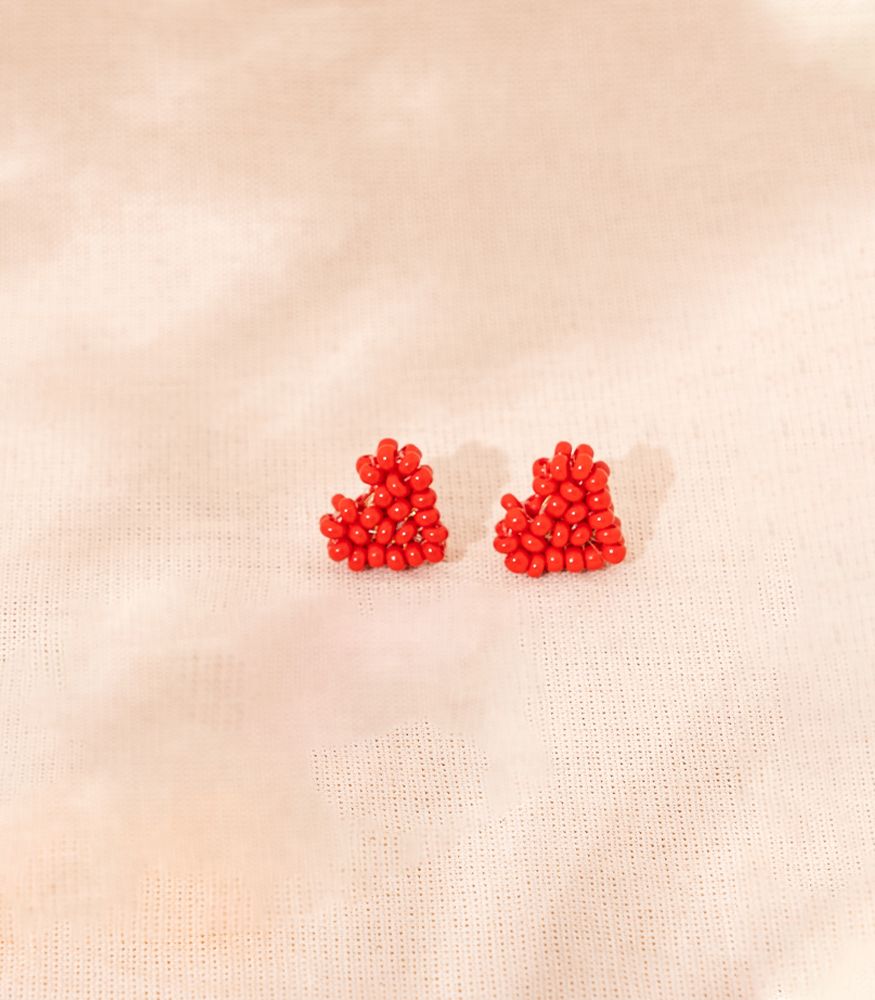 Love Earrings Red - Image 5