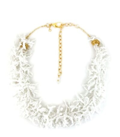 Seaweed Necklace White