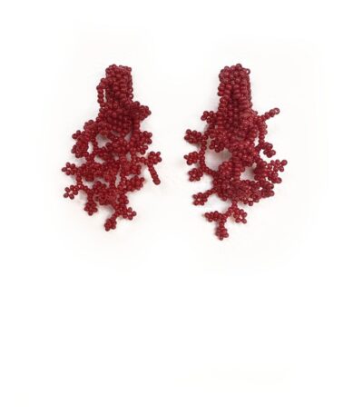 Seaweed Earrings Brown - small