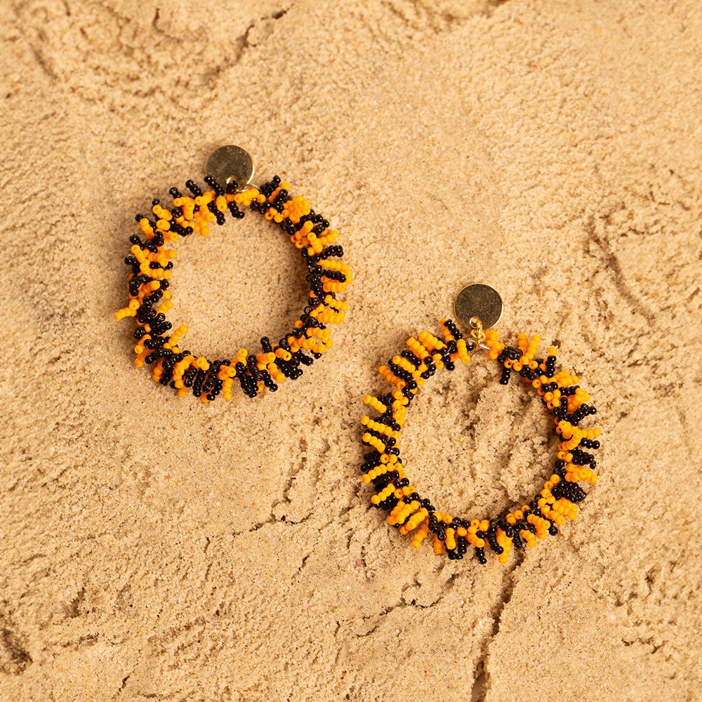 Bead Hoop Earrings - Image 5