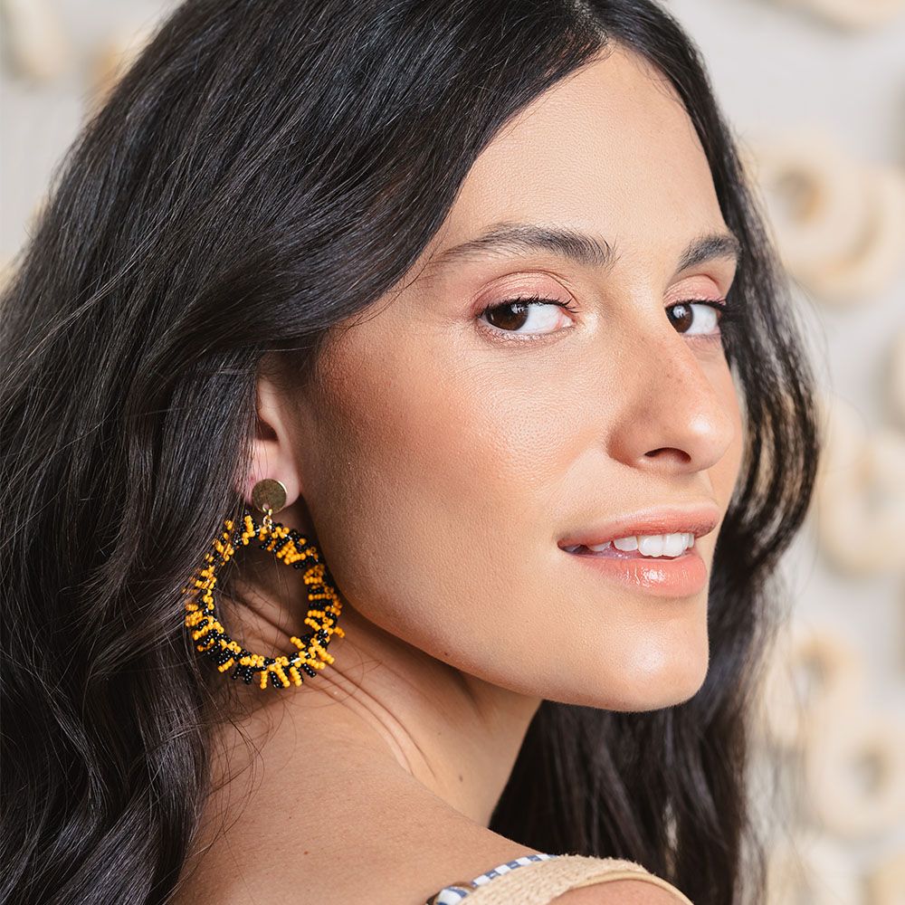 Bead Hoop Earrings - Image 6