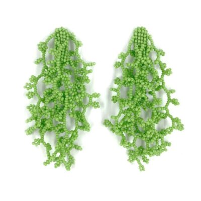 Seaweed Earrings Avocado