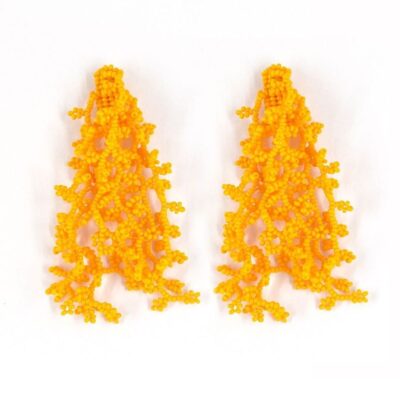 Seaweed Earrings Yellow