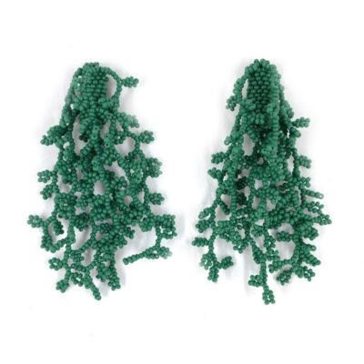 Seaweed Earrings Green