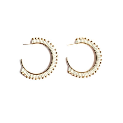 Laurina Earrings White